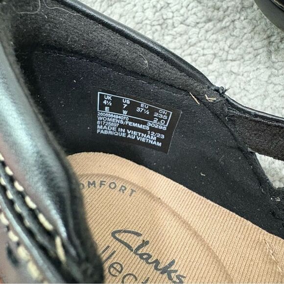 NEW Clarks Ashland Spin Q Black Size 7 WIDE - Picture 9 of 12